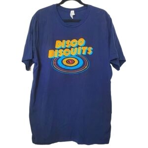 Disco Biscuits Bella Canvas Navy Cotton Unisex Band Festival T-Shirt  Tee